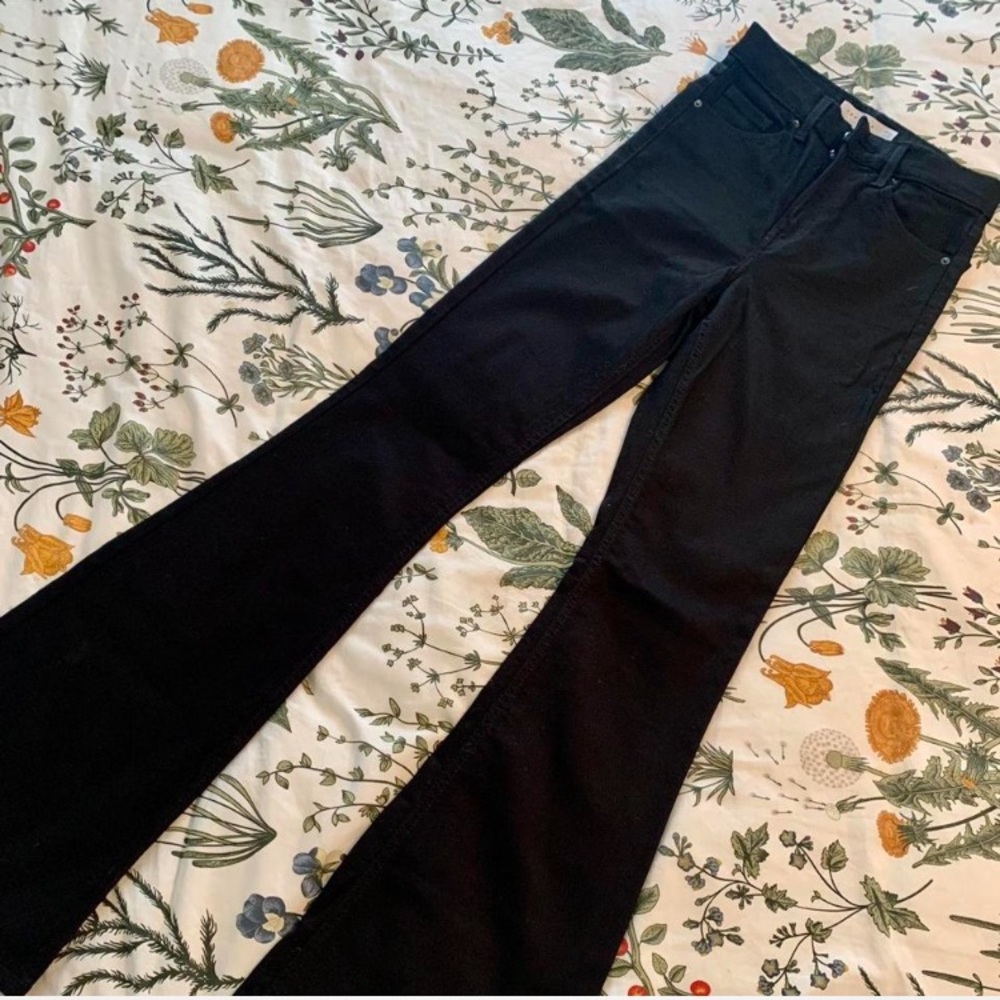 NEW Topshop Jamie Flare Black Jeans